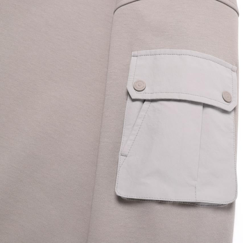 NRN SLEEVE POCKET SEMI-OVER FIT SWEATSHIRT OAK BEIGE