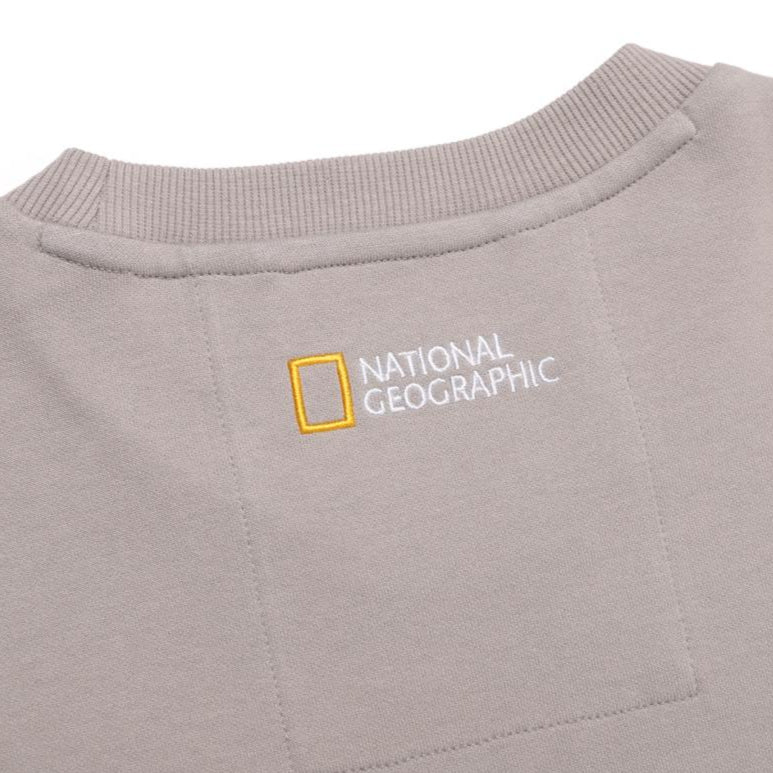 NRN SLEEVE POCKET SEMI-OVER FIT SWEATSHIRT OAK BEIGE