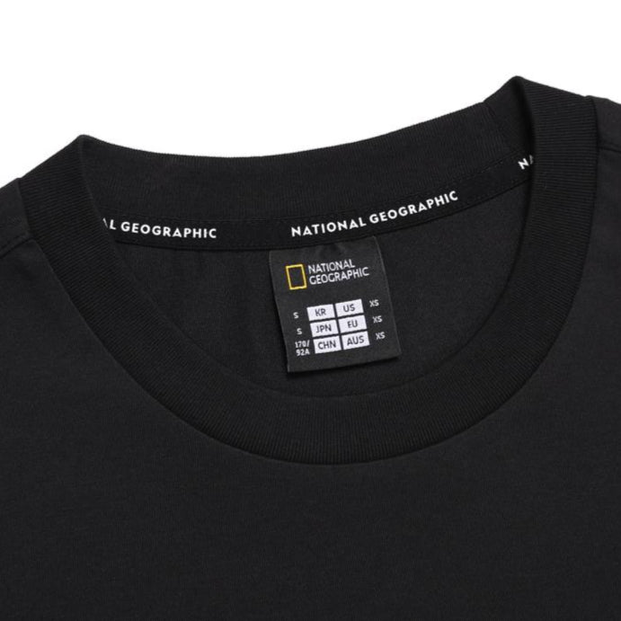 UNISEX SEMI-OVER FIT SUPIMA LONG-SLEEVE T-SHIRTS CARBON BLACK