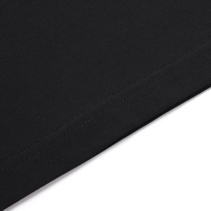 UNISEX SEMI-OVER FIT SUPIMA LONG-SLEEVE T-SHIRTS CARBON BLACK