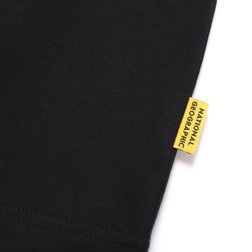 UNISEX SEMI-OVER FIT SUPIMA LONG-SLEEVE T-SHIRTS CARBON BLACK