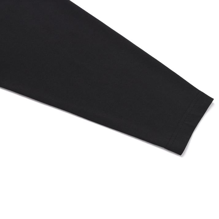 UNISEX SEMI-OVER FIT SUPIMA LONG-SLEEVE T-SHIRTS CARBON BLACK