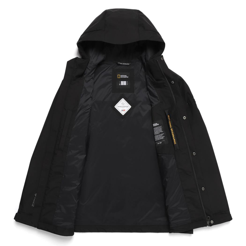 URBAN WINDSTOPPER GORETEX 2L HOODIE JACKET CARBON BLACK