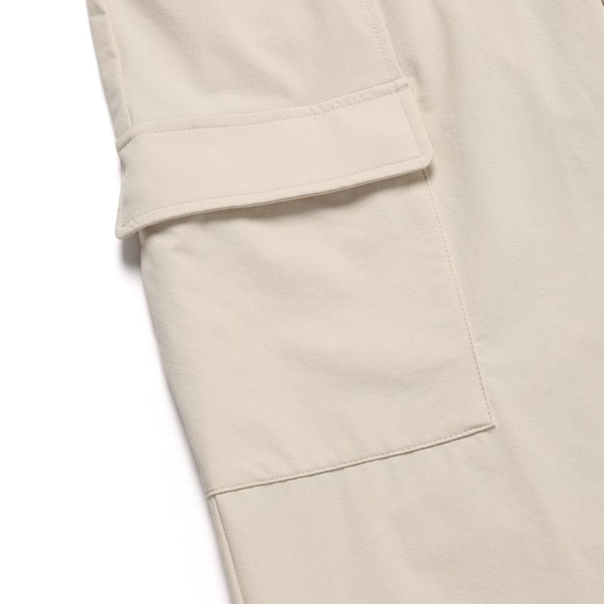 WOMEN'S ARCHELON WOVEN TRAINING WIDE PANTS L/BEIGE