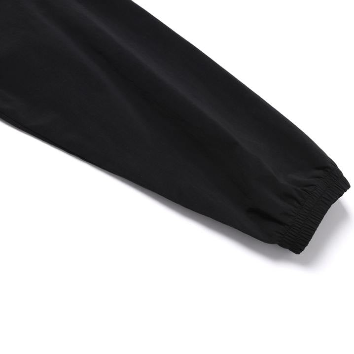 WOMEN'S CYGNUS WOVEN STRETCH FULL ZIP UP HOODIE CARBON BLACK