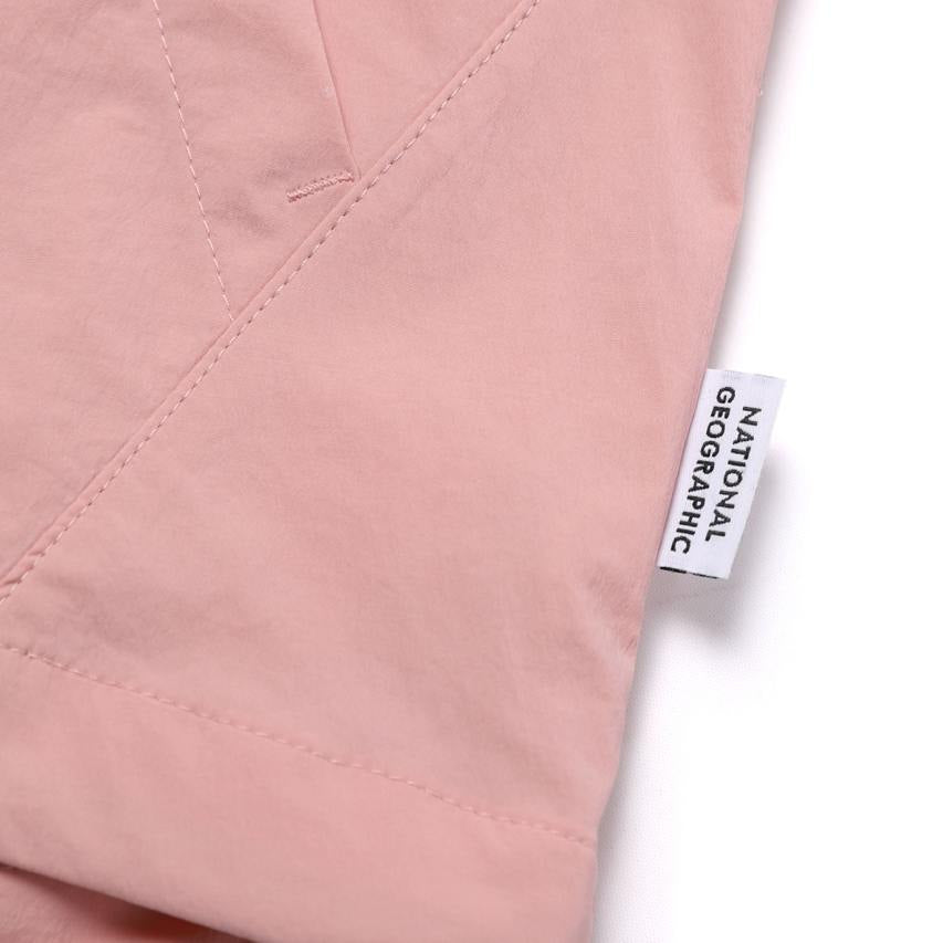 WOMEN'S CYGNUS WOVEN STRETCH FULL ZIP UP HOODIE DARK PEACH
