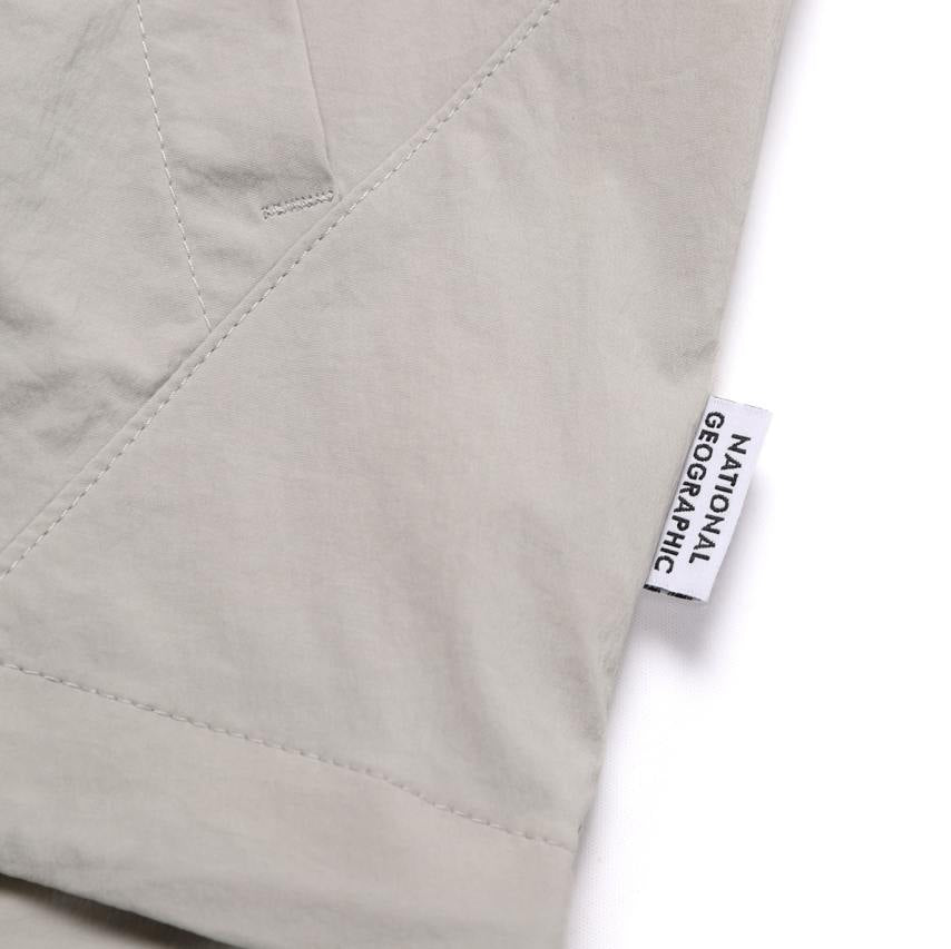 WOMEN'S CYGNUS WOVEN STRETCH FULL ZIP UP HOODIE MOURNING BEIGE