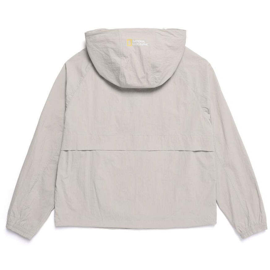 WOMEN'S CYGNUS WOVEN STRETCH HOODIE ANORAK MOURNING BEIGE