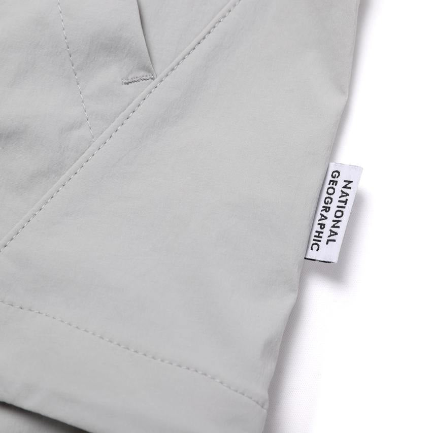 WOMEN'S CYGNUS WOVEN STRETCH FULL ZIP UP HOODIE SILVER GREY