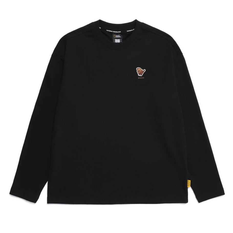 ANIMAL WAPPEN SEMI-OVER FIT T-SHIRT CARBON BLACK