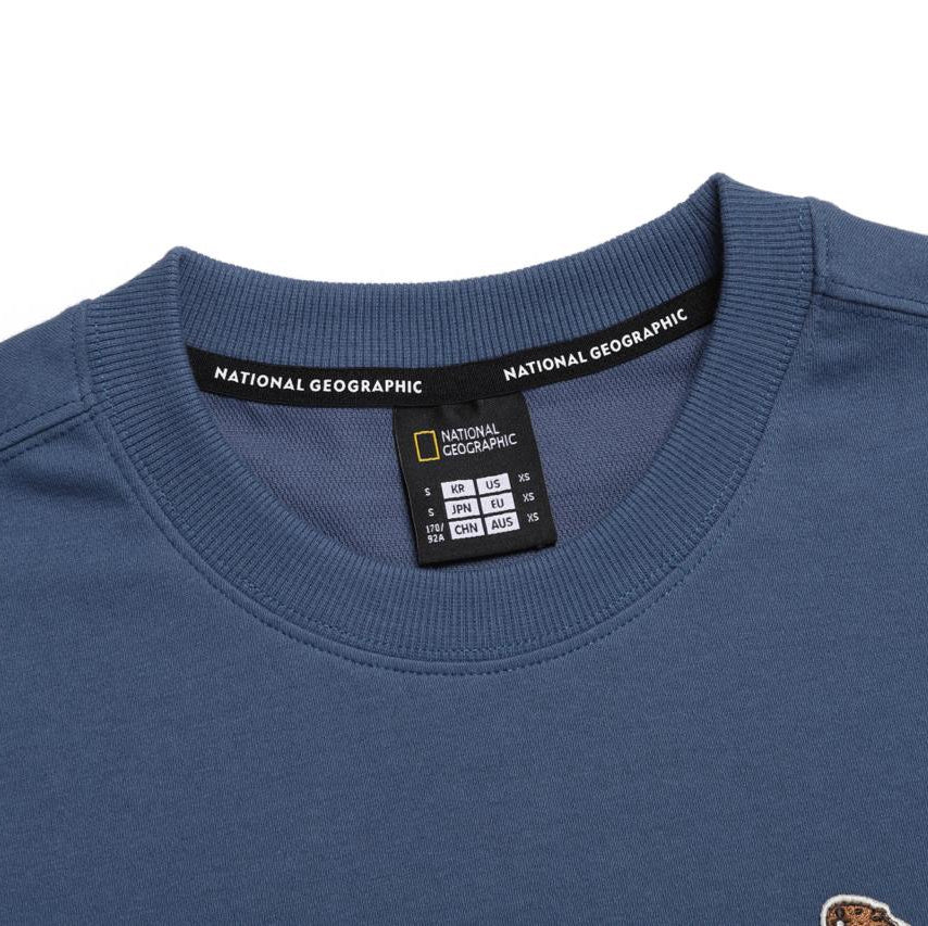 ANIMAL WAPPEN SEMI-OVER FIT T-SHIRT DUSTY NAVY