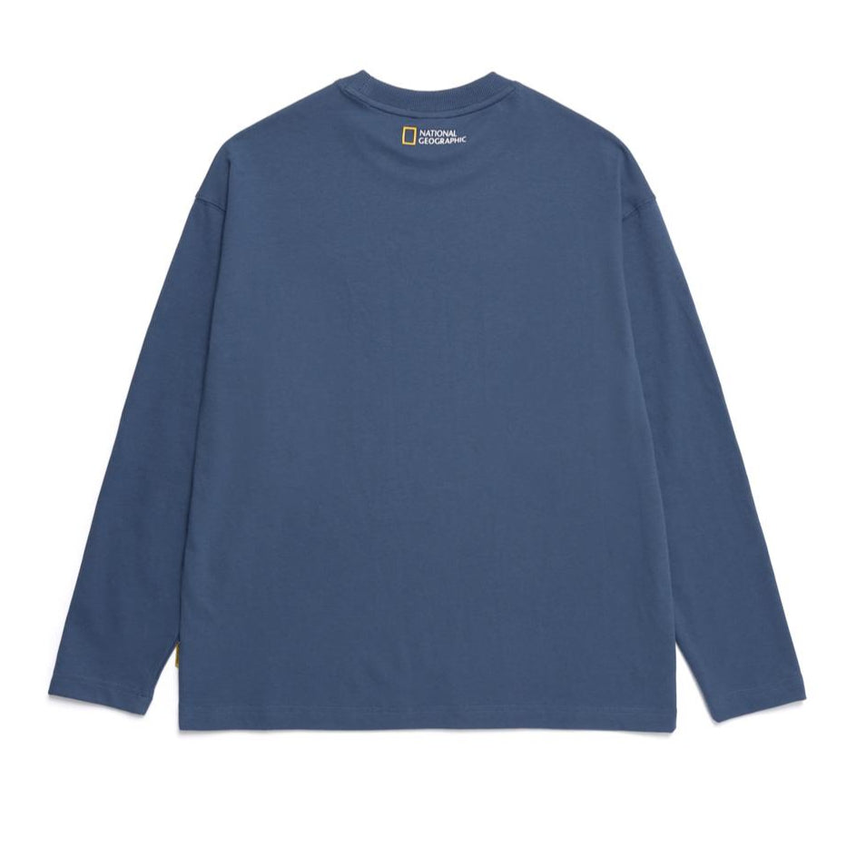 ANIMAL WAPPEN SEMI-OVER FIT T-SHIRT DUSTY NAVY