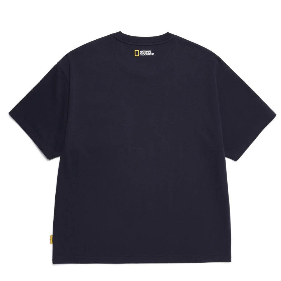 NRN CHEST POCKET SEMI-OVER FIT H/TEE NAVY