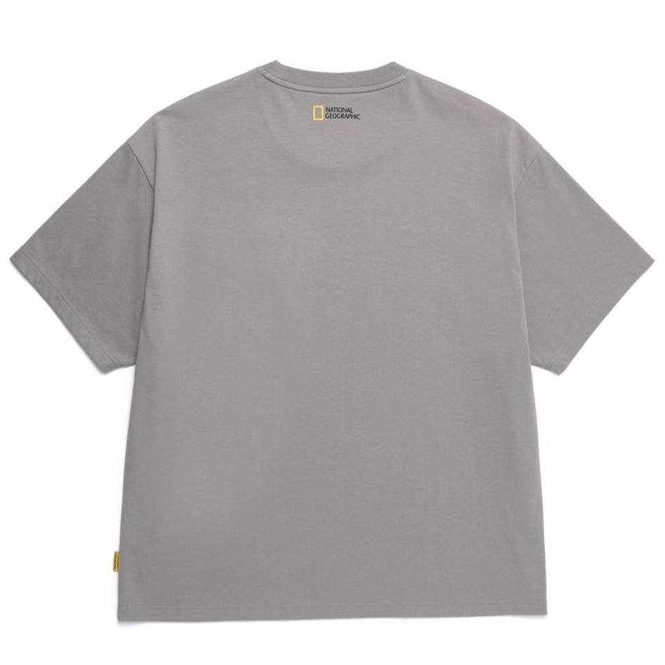 NRN CHEST POCKET SEMI-OVER FIT H/TEE STONE GREY