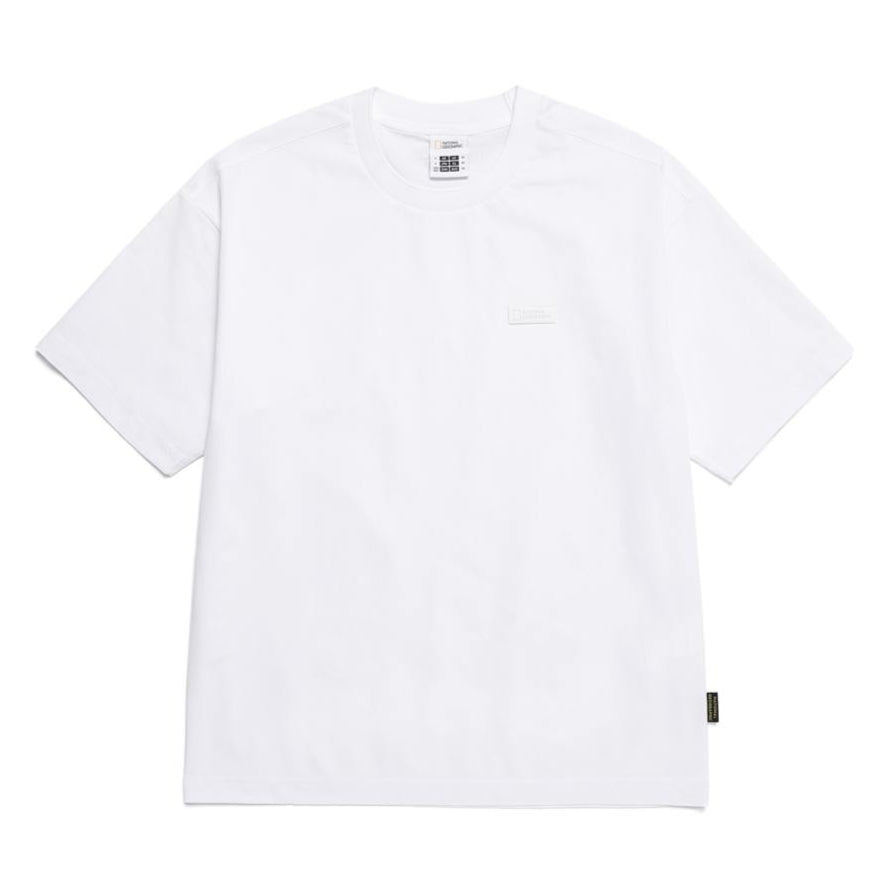 KRAZ SMALL LOGO SEMI OVER FIT SHORT SLEEVE T-SHIRT WHITE
