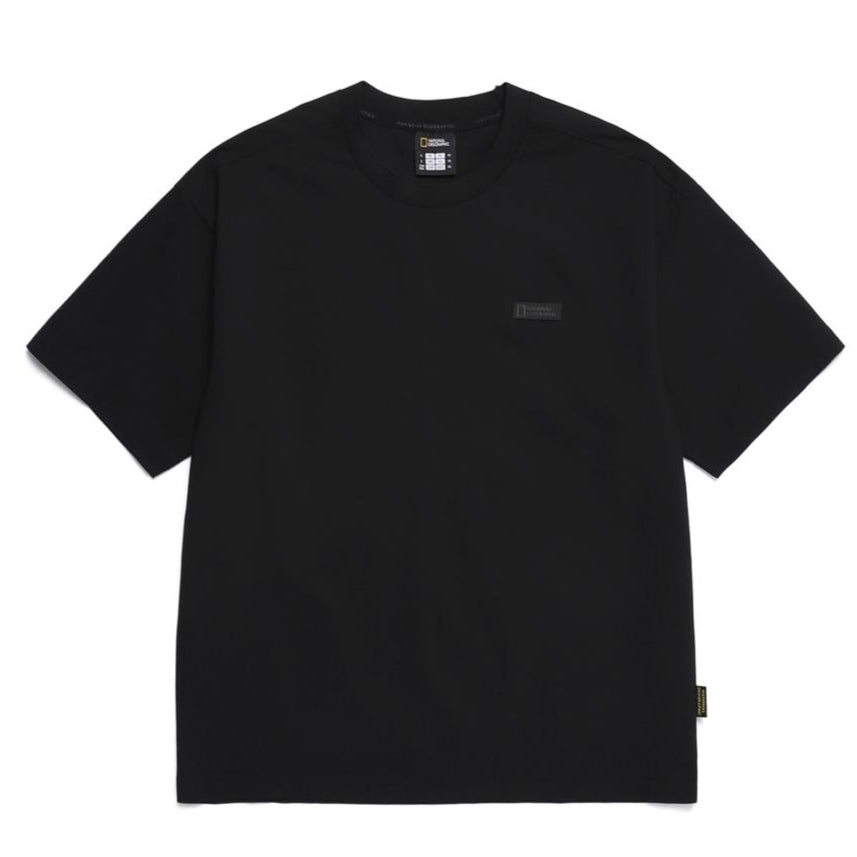 KRAZ SMALL LOGO SEMI OVER FIT SHORT SLEEVE T-SHIRT CARBON BLACK