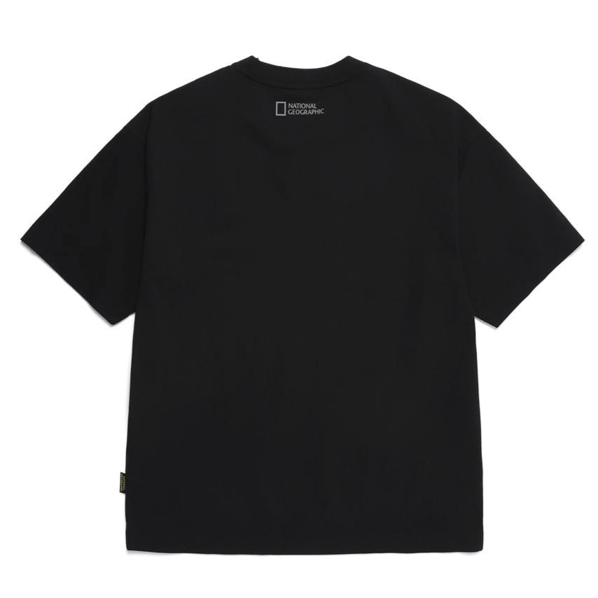 KRAZ SMALL LOGO SEMI OVER FIT SHORT SLEEVE T-SHIRT CARBON BLACK