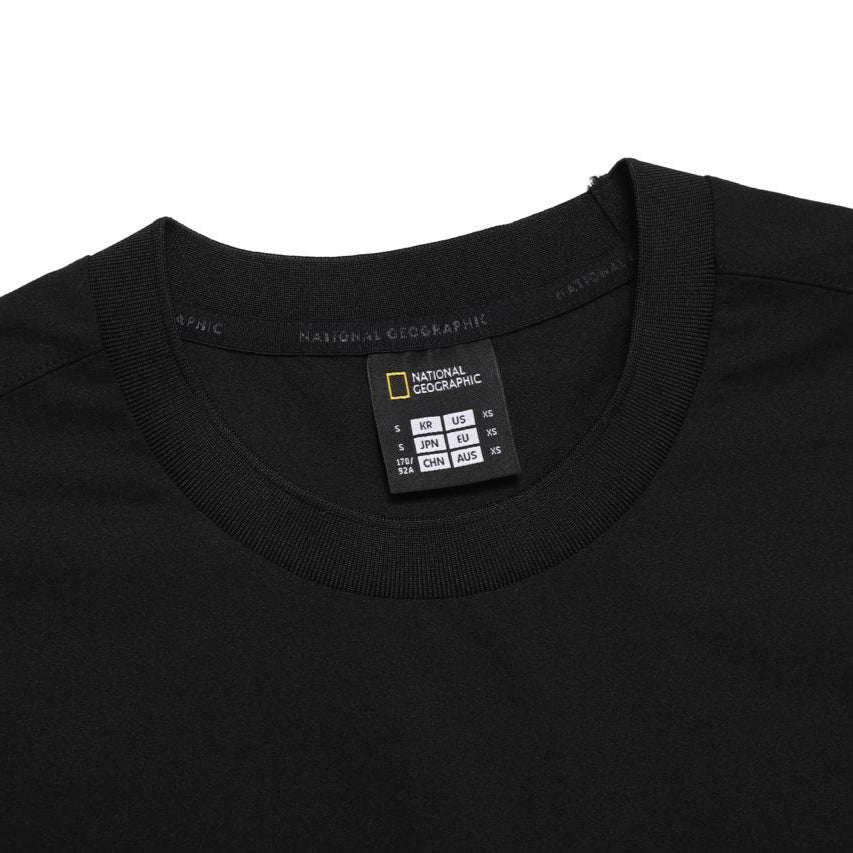 KRAZ SMALL LOGO SEMI OVER FIT SHORT SLEEVE T-SHIRT CARBON BLACK