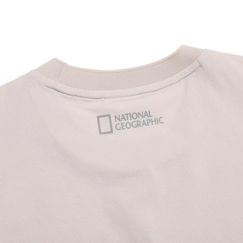 KRAZ SMALL LOGO SEMI OVER FIT SHORT SLEEVE T-SHIRT MOURNING BEIGE