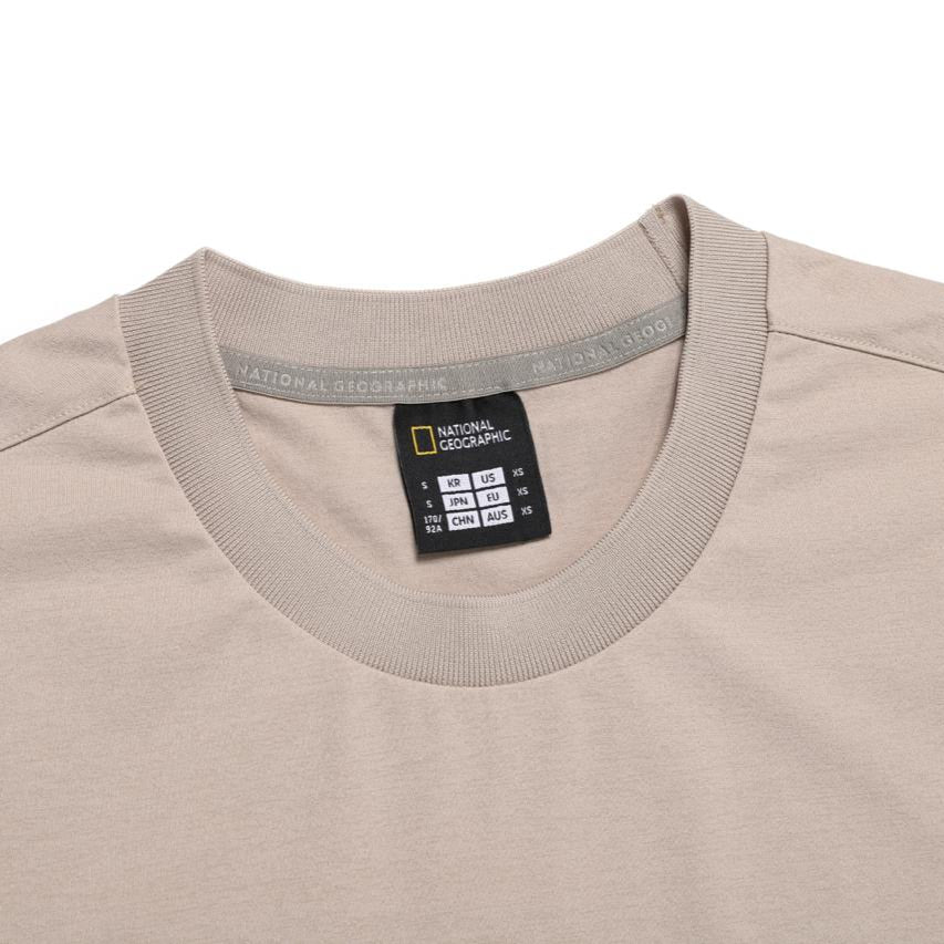 GREY PARROT BASIC FIT SHORT SLEEVE T-SHIRT SAND BEIGE