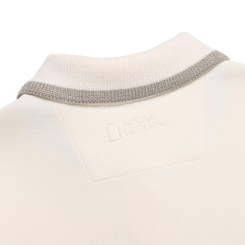 WOMEN PITTA SEMI OVER FIT SHORT SLEEVE SWEATSHIRT IVORY