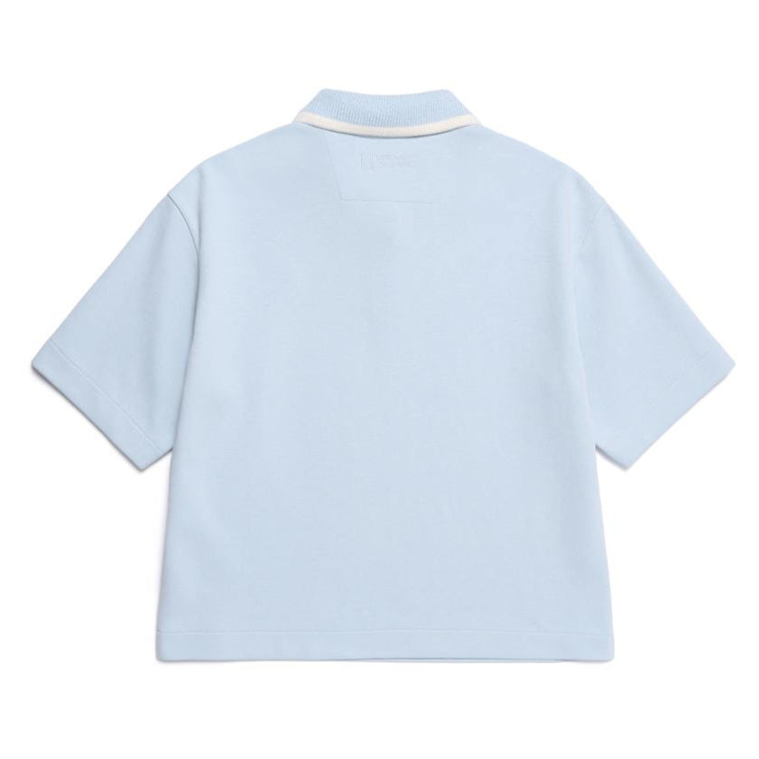WOMEN PITTA SEMI OVER FIT SHORT SLEEVE SWEATSHIRT L/BLUE