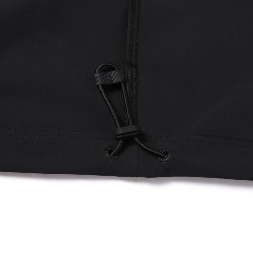 ADELIE LIGHT WOVEN STRETCH SHORT SLEEVE ANORAK CARBON BLACK