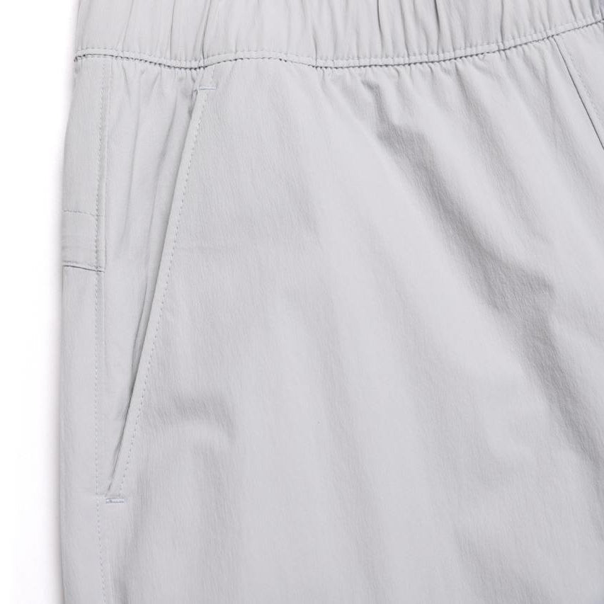 ADELIE LIGHT WOVEN STRETCH JOGGER PANTS SILVER GREY