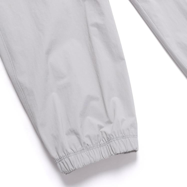 ADELIE LIGHT WOVEN STRETCH JOGGER PANTS SILVER GREY