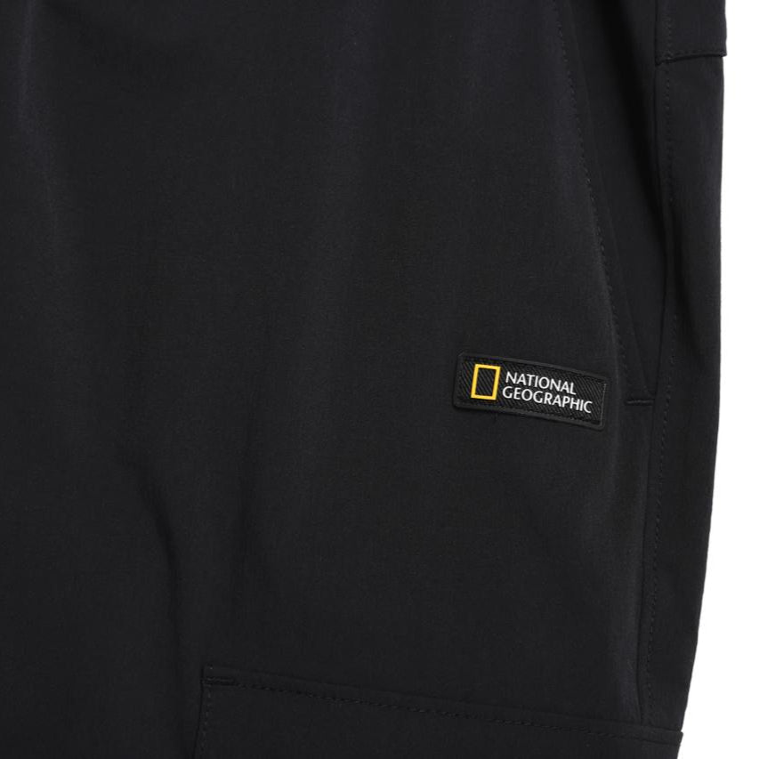 ADELIE LIGHT WOVEN STRETCH JOGGER PANTS CARBON BLACK