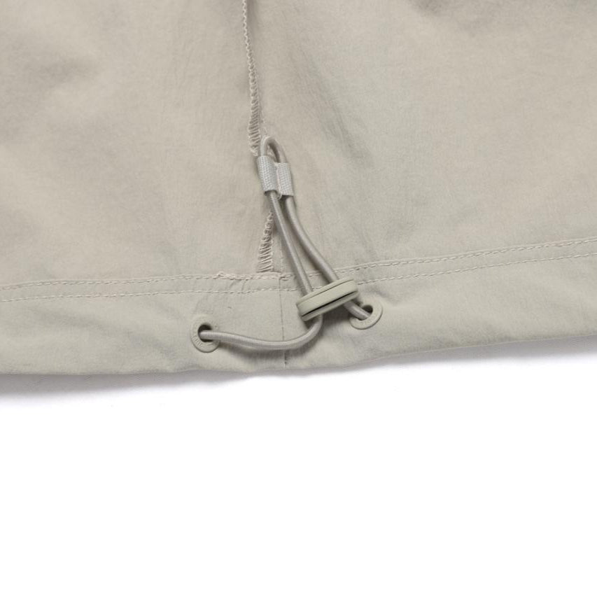 ADELIE LIGHT WOVEN STRETCH ROUND NECK SHORT SLEEVE T-SHIRT AGATE GREY