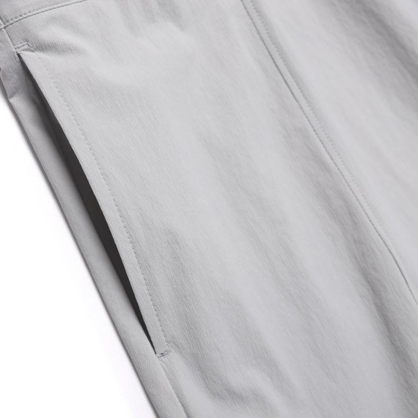 WOMEN ADELIE LIGHT WOVEN STRETCH COLLAR DRESS SILVER GREY