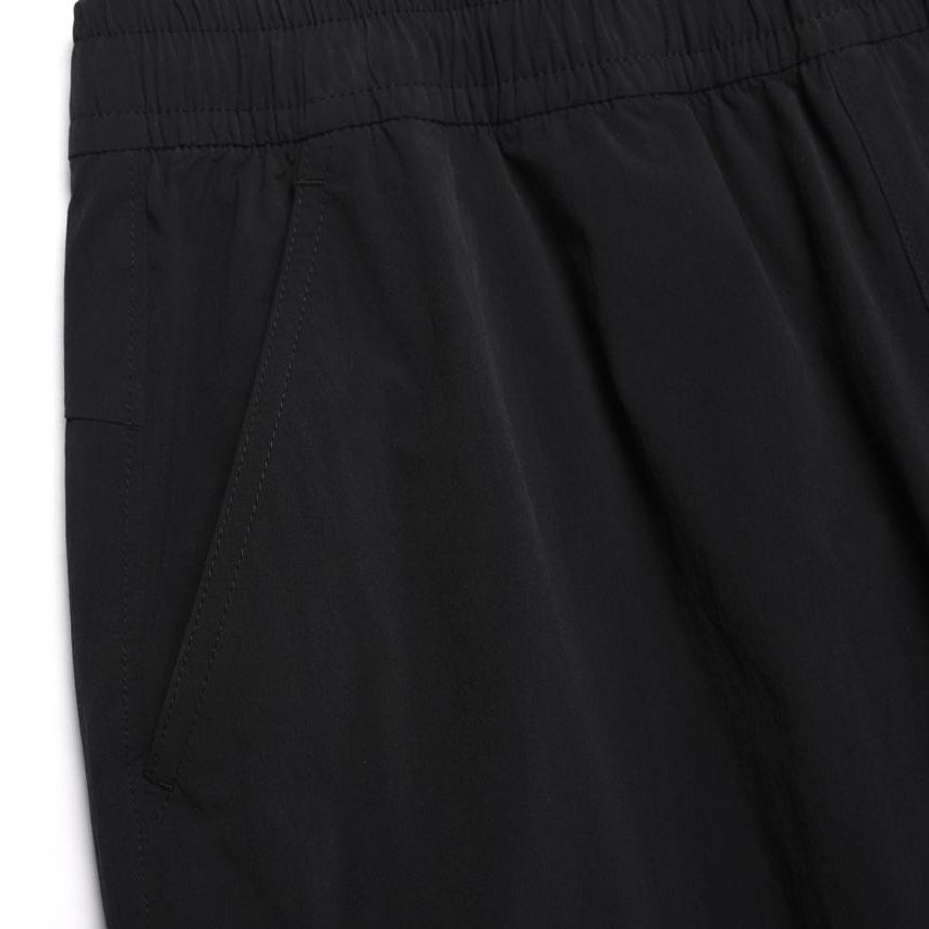 WOMEN ADELIE LIGHT WOVEN STRETCH STRAIGHT PANTS CARBON BLACK