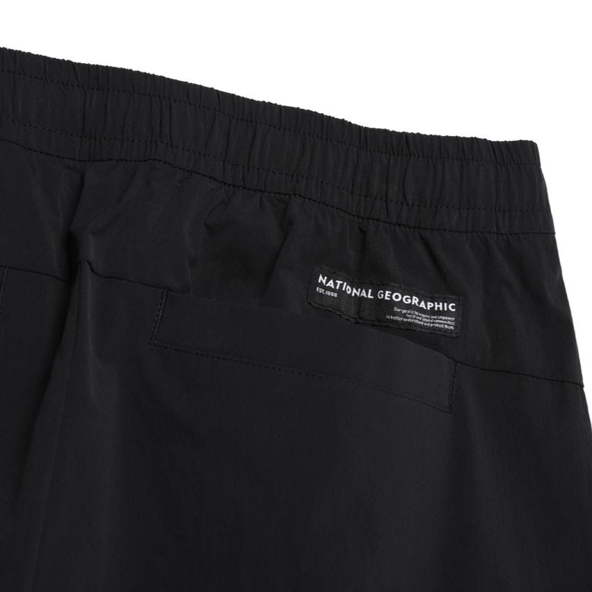 WOMEN ADELIE LIGHT WOVEN STRETCH STRAIGHT PANTS CARBON BLACK