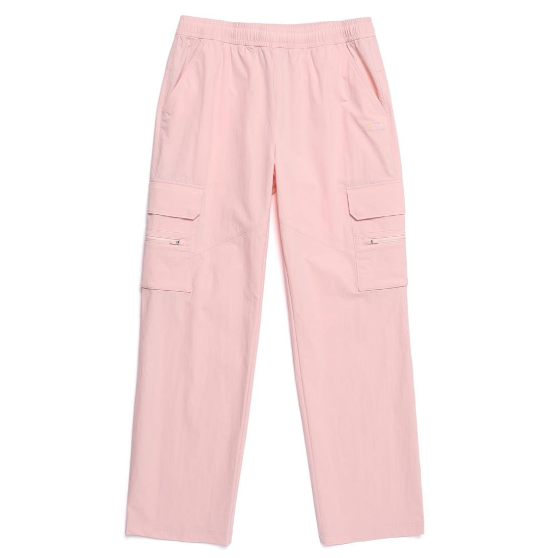 WOMEN ADELIE LIGHT WOVEN STRETCH STRAIGHT PANTS L/PINK