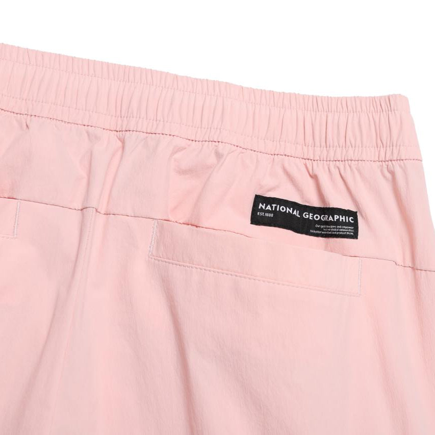 WOMEN ADELIE LIGHT WOVEN STRETCH STRAIGHT PANTS L/PINK