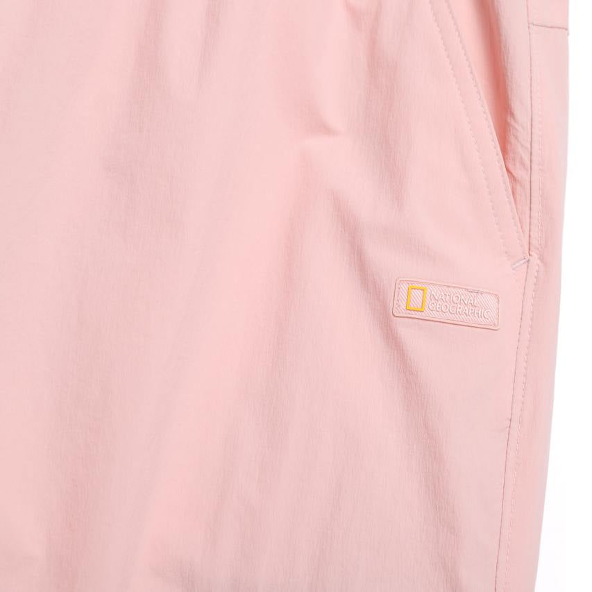 WOMEN ADELIE LIGHT WOVEN STRETCH STRAIGHT PANTS L/PINK