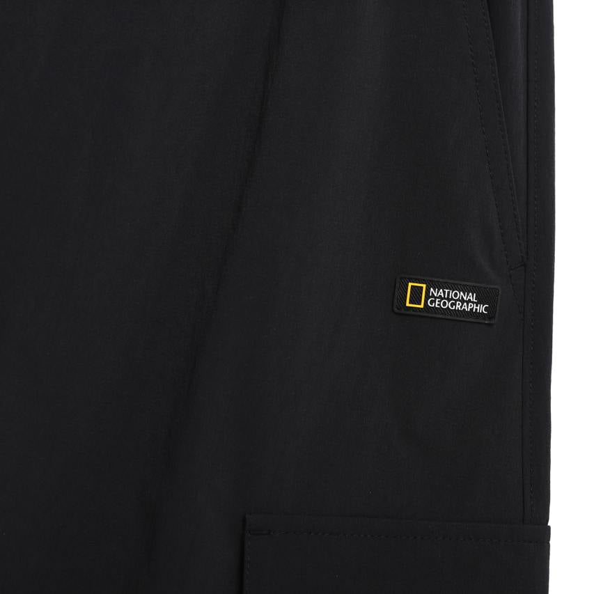 WOMEN ADELIE LIGHT WOVEN STRETCH CARGO SKIRT CARBON BLACK