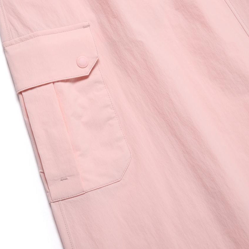 WOMEN ADELIE LIGHT WOVEN STRETCH CARGO SKIRT L/PINK