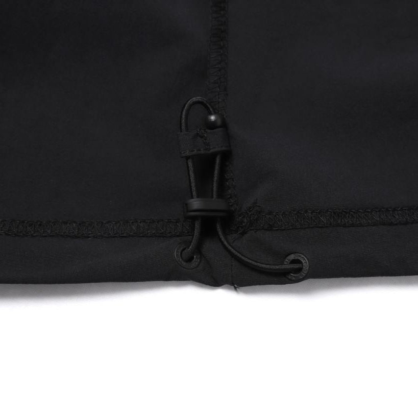 WOMEN ADELIE LGIHT WOVEN STRETCH COLLAR T-SHIRT CARBON BLACK