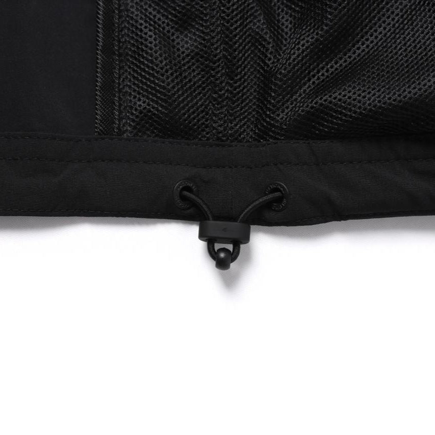 WOMEN ADELIE LIGHT WOVEN STRETCH FULL ZIP UP HOODIE JUMPER CARBON BLACK