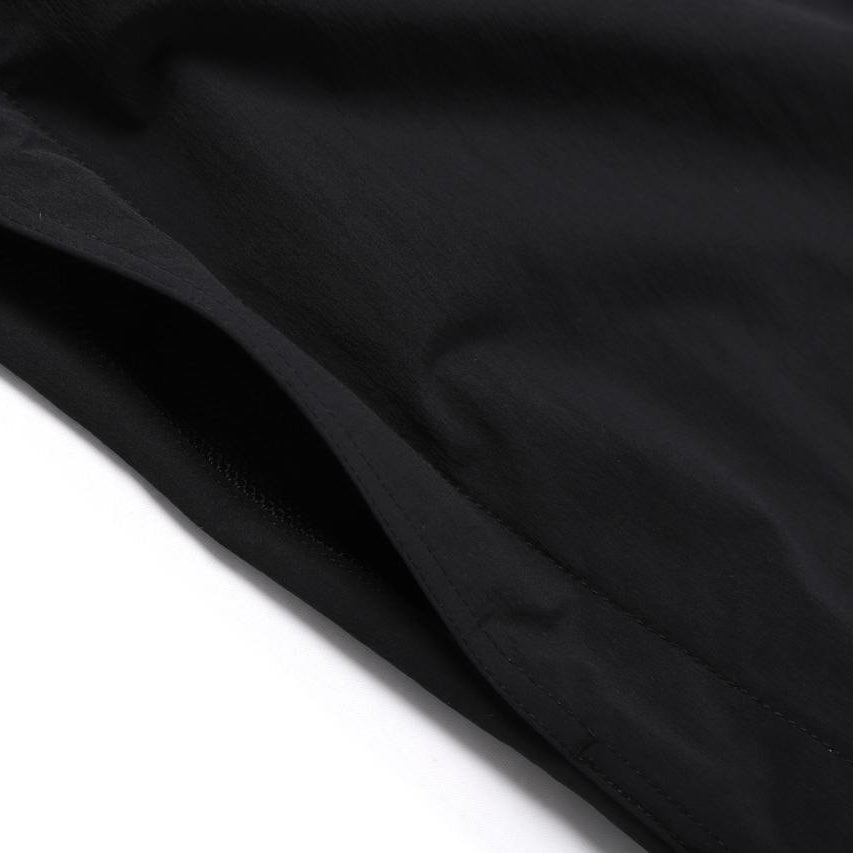 WOMEN ADELIE LIGHT WOVEN STRETCH FULL ZIP UP HOODIE JUMPER CARBON BLACK