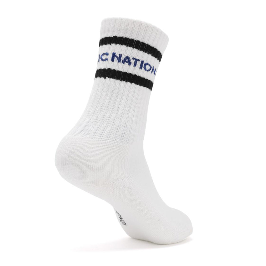 STRIPE CREW SOCKS BLACK