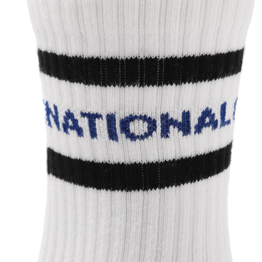 STRIPE CREW SOCKS BLACK
