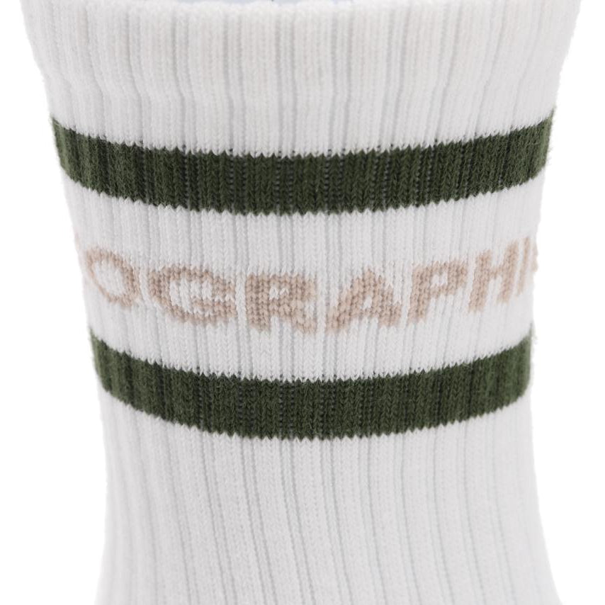STRIPE CREW SOCKS KHAKI