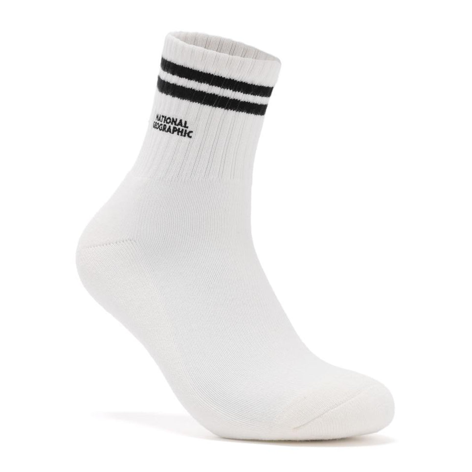 STRIPE MIDDLE SOCKS BLACK