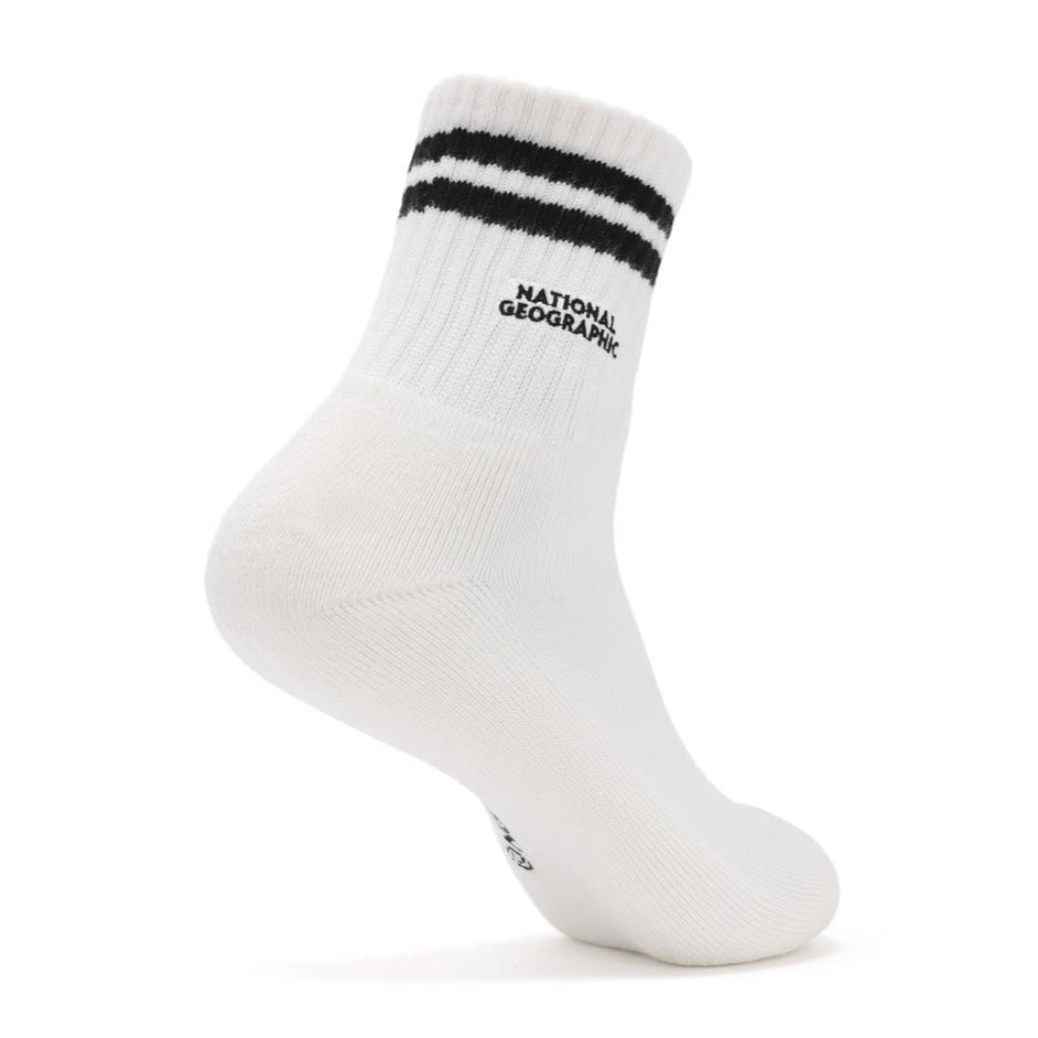 STRIPE MIDDLE SOCKS BLACK