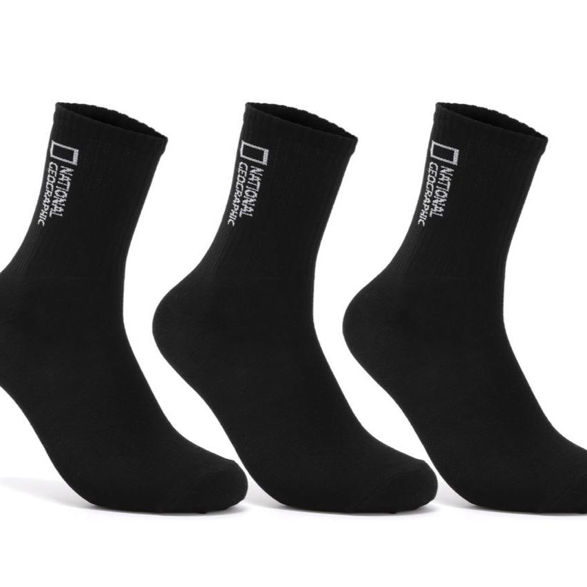 MIDDLE SOCKS BUNDLE BLACK