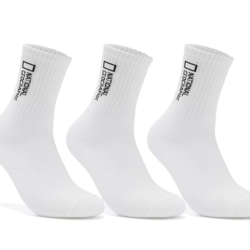 MIDDLE SOCKS BUNDLE WHITE