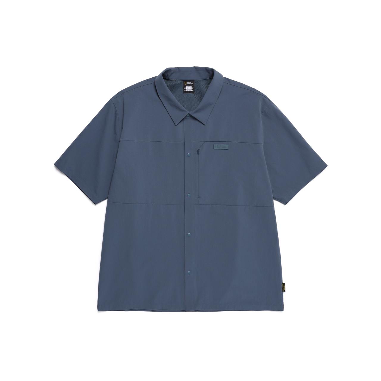 URBAN CITY WOVEN SEMI-OVER FIT SHIRT TURQUOISE